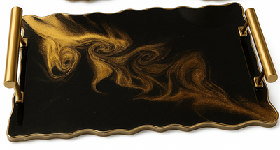 Handmade Resin Serving Tray – Unique Gift for Weddings, Birthdays & More