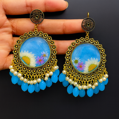 Handmade Designer Earrings-with large pearls