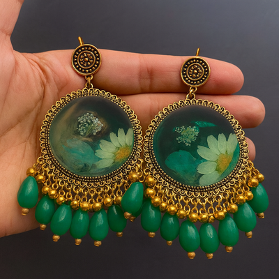 Handmade Designer Earrings-with large pearls