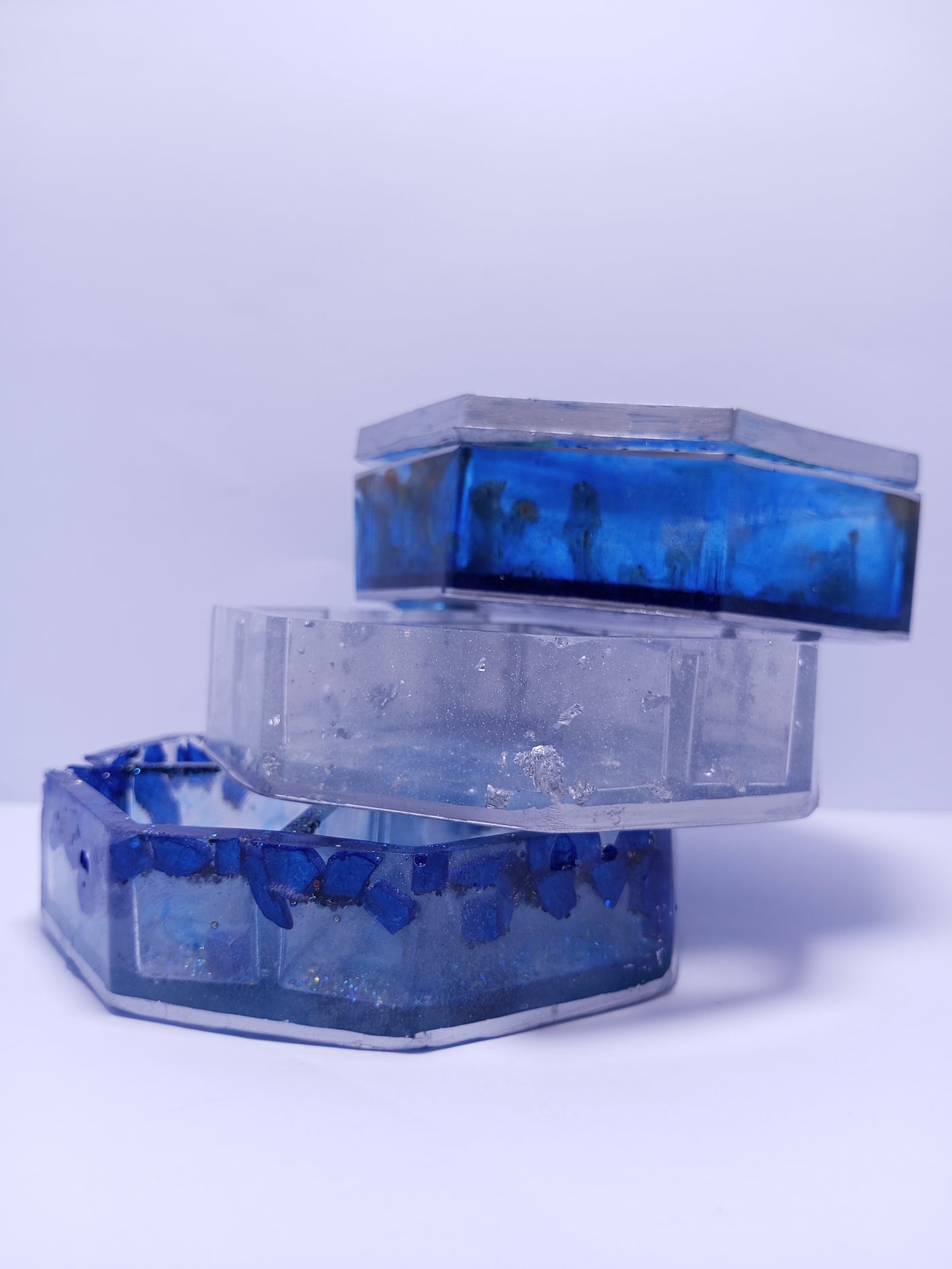 Resin round Jewellery Box 360