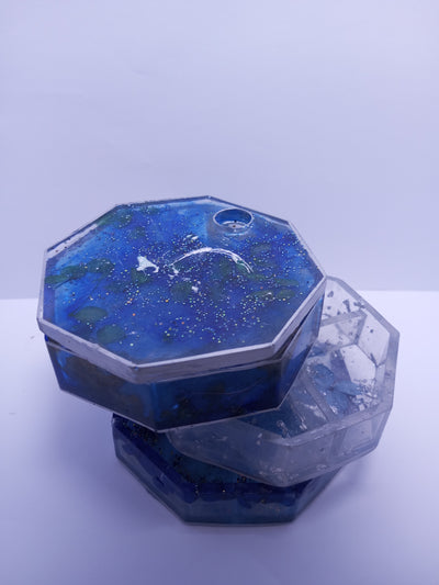 Resin round Jewellery Box 360