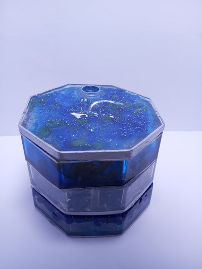 Resin round Jewellery Box 360