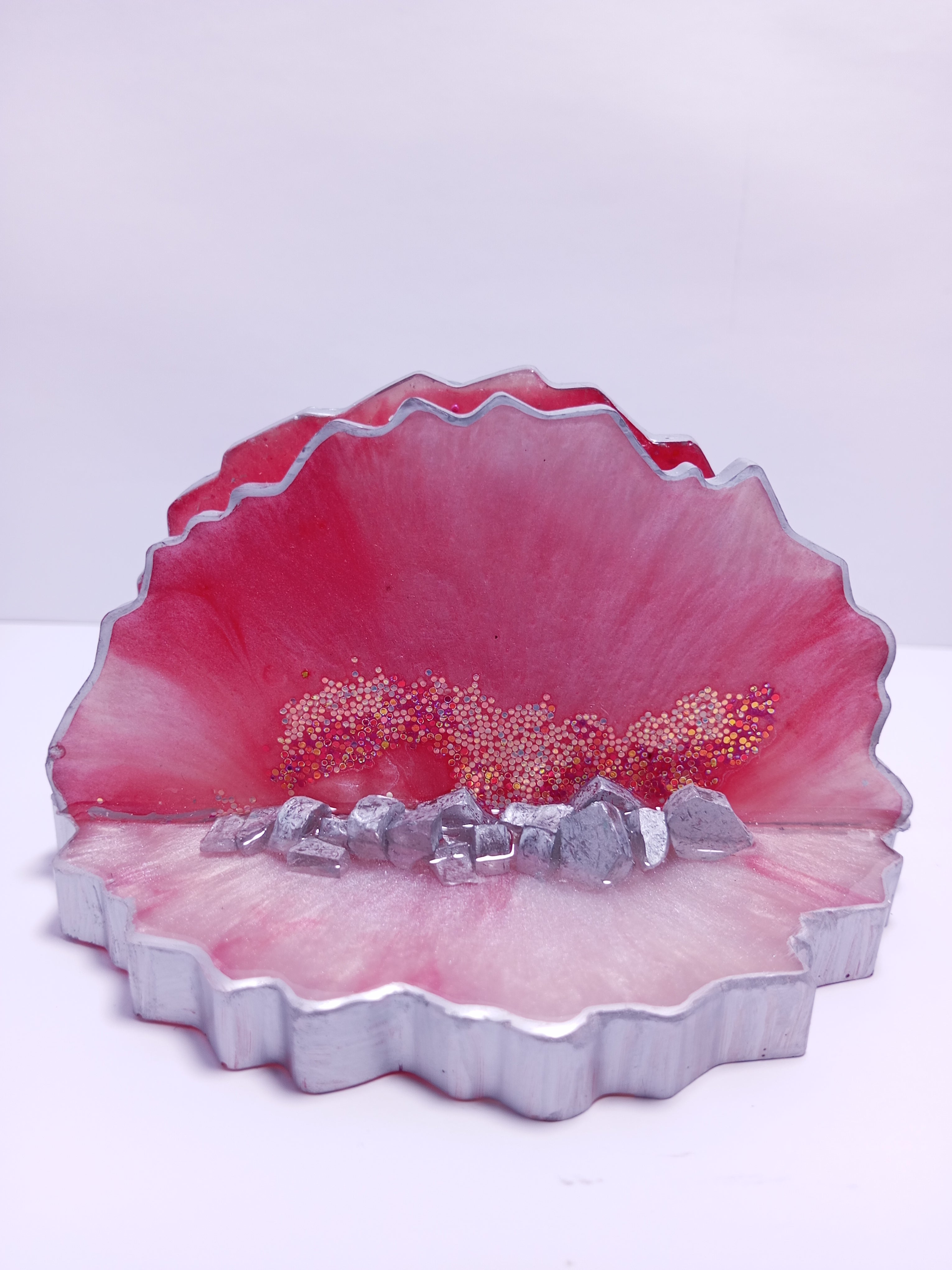 Resin Napkin Holder – Custom Color Shape – Handmade, Practical & Elegant – 6inch by 3inch – Table Decor