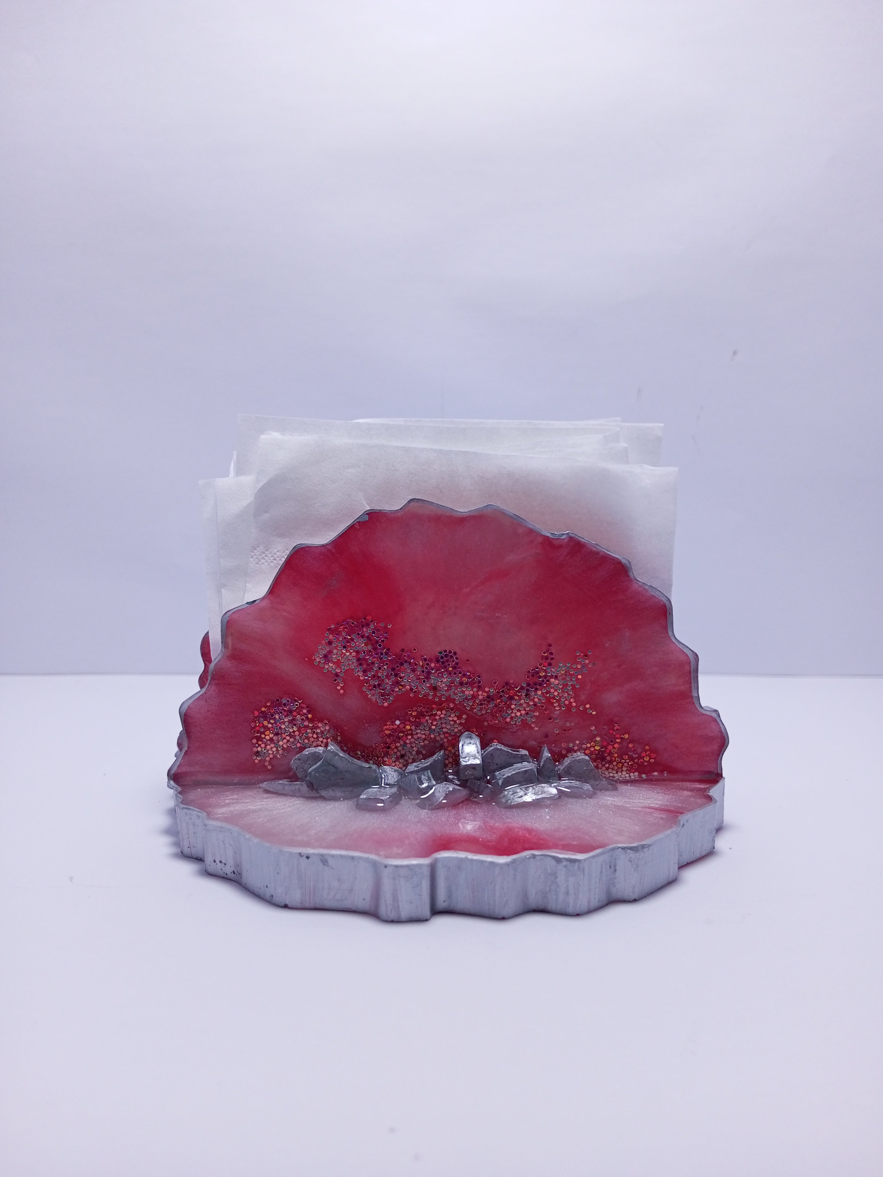 Resin Napkin Holder – Custom Color Shape – Handmade, Practical & Elegant – 6inch by 3inch – Table Decor