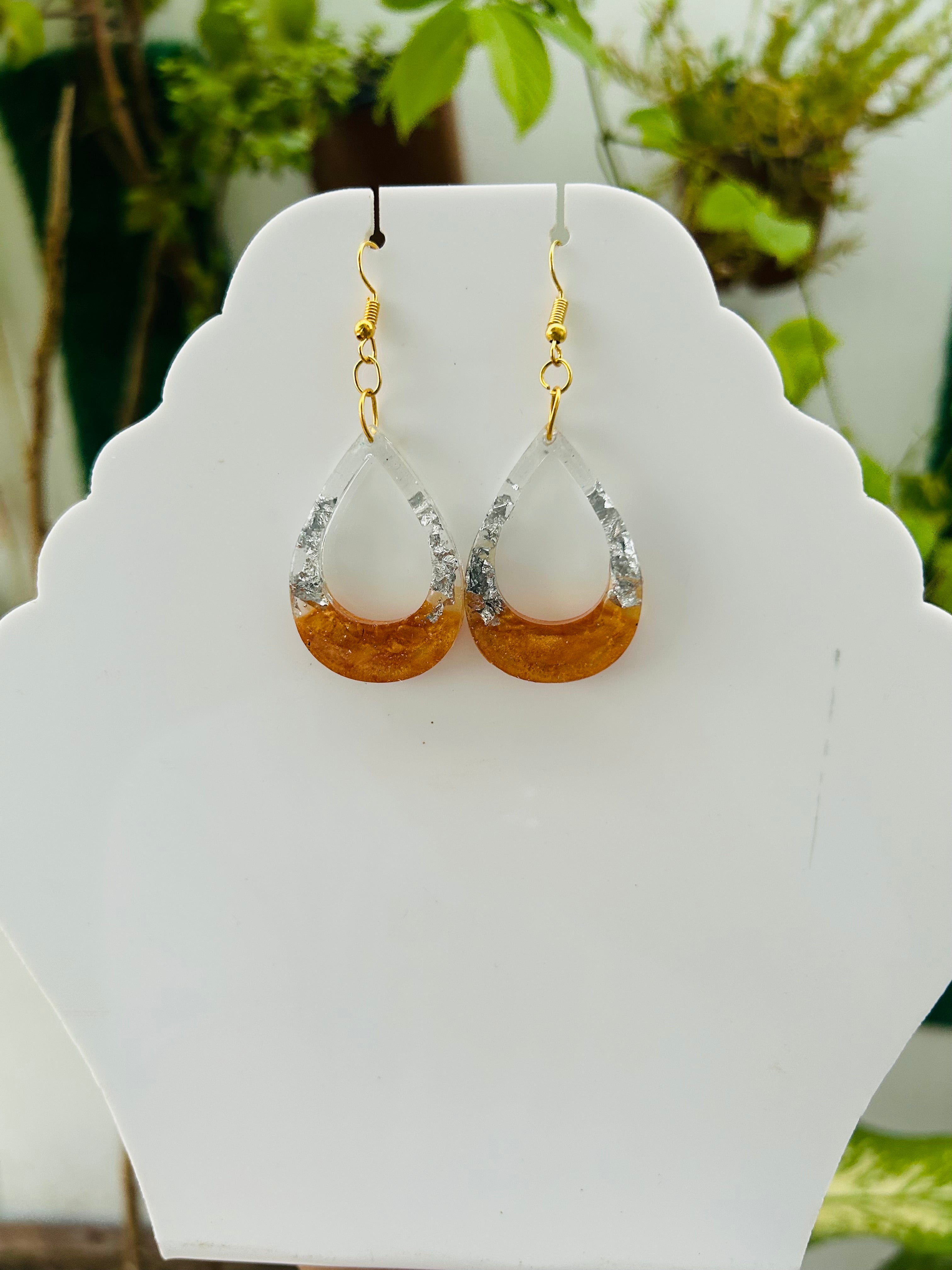 Elegant Resin Drop Earrings
