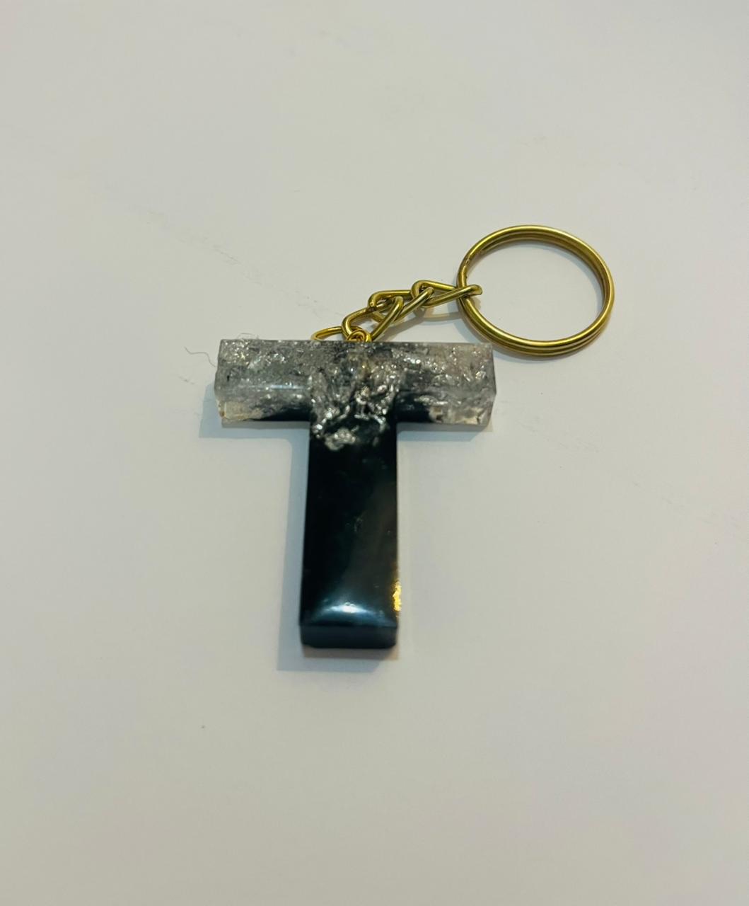 Colorful Epoxy Resin Letter Keychain – Personalized Gift Idea | Handmade Alphabet Charm A–Z | Custom Key Ring Accessory | Initial keychain