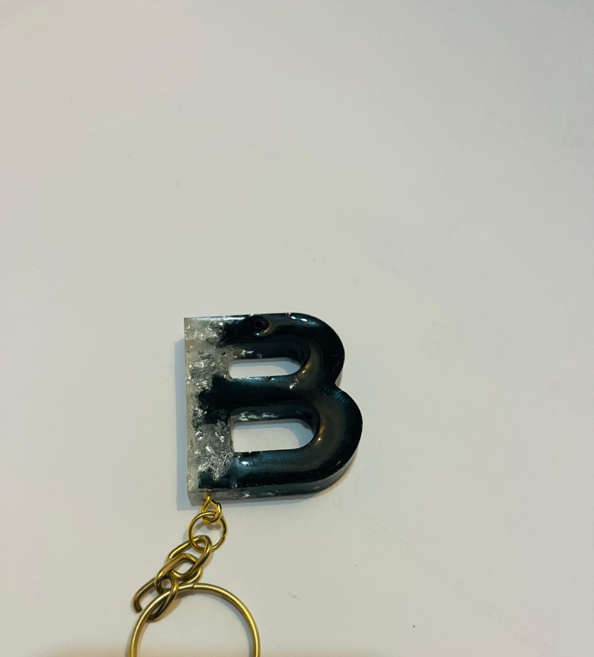Colorful Epoxy Resin Letter Keychain – Personalized Gift Idea | Handmade Alphabet Charm A–Z | Custom Key Ring Accessory | Initial keychain