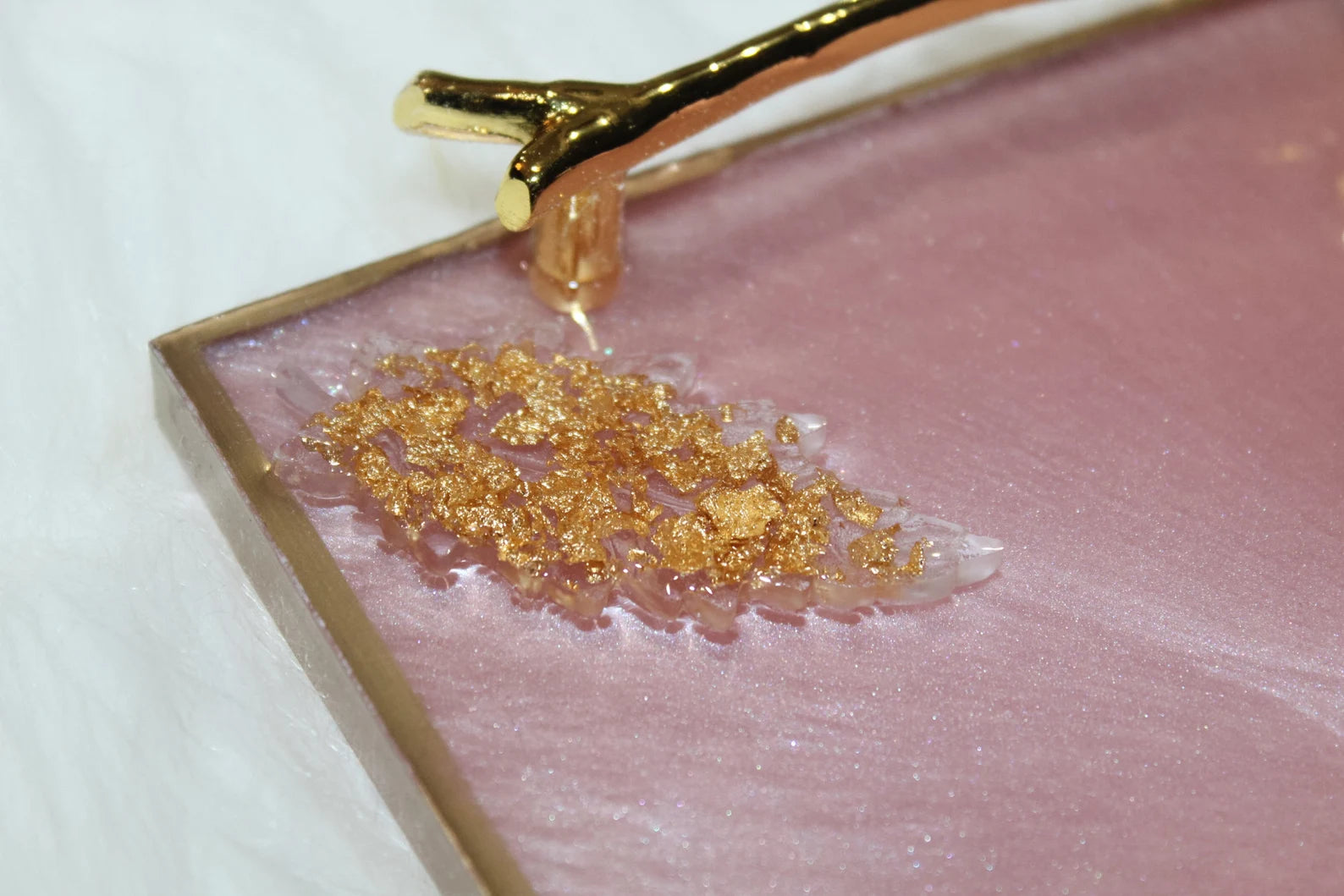 Handmade Personalized Wedding Resin Tray, Engagement Tray, Islamic Wedding Ring Tray, Wedding Gift,