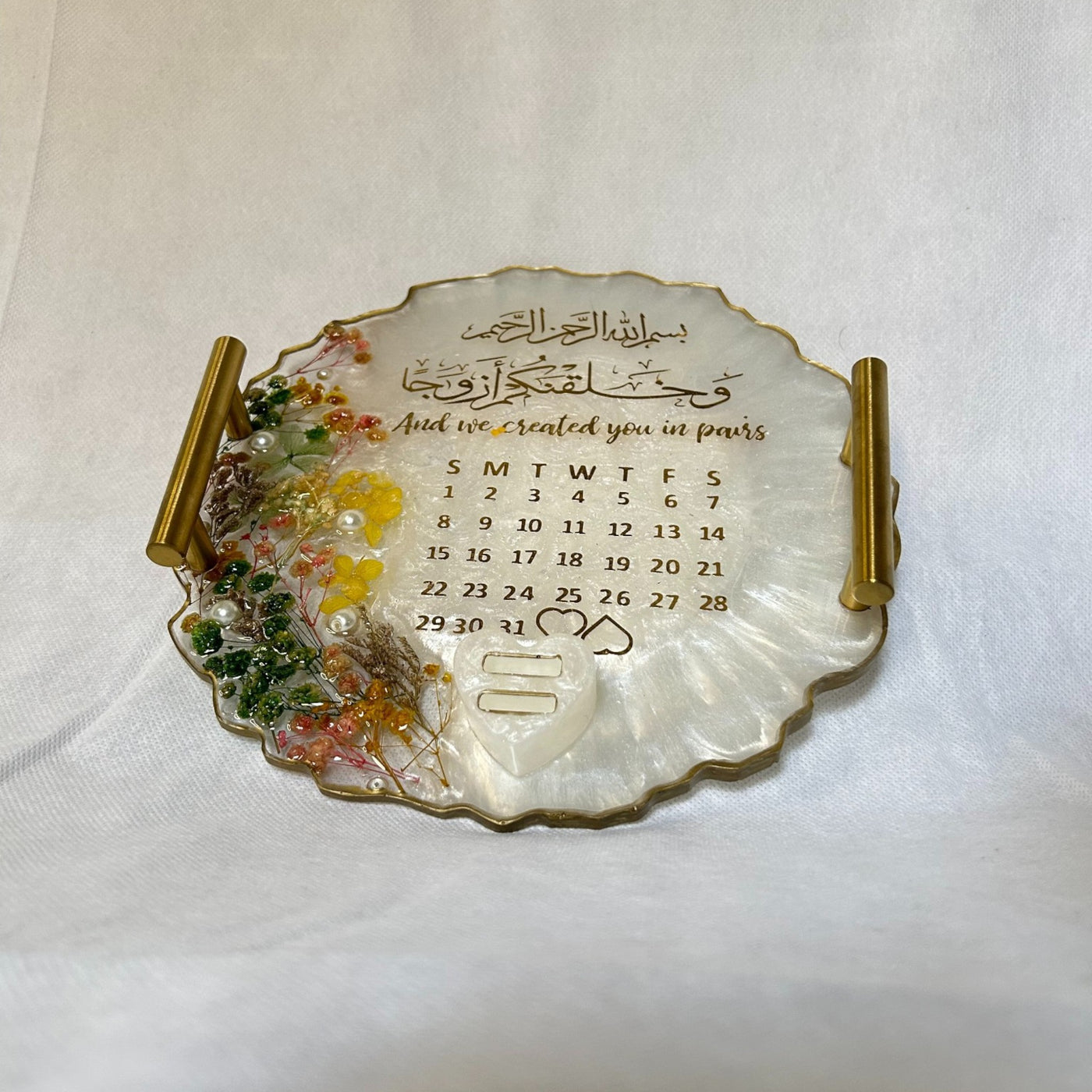 Personalized Resin Plaque | Nikah Tray | Wedding | Customizable | Memorial