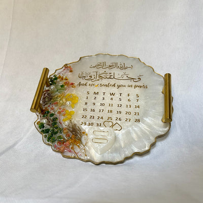 Personalized Resin Plaque | Nikah Tray | Wedding | Customizable | Memorial