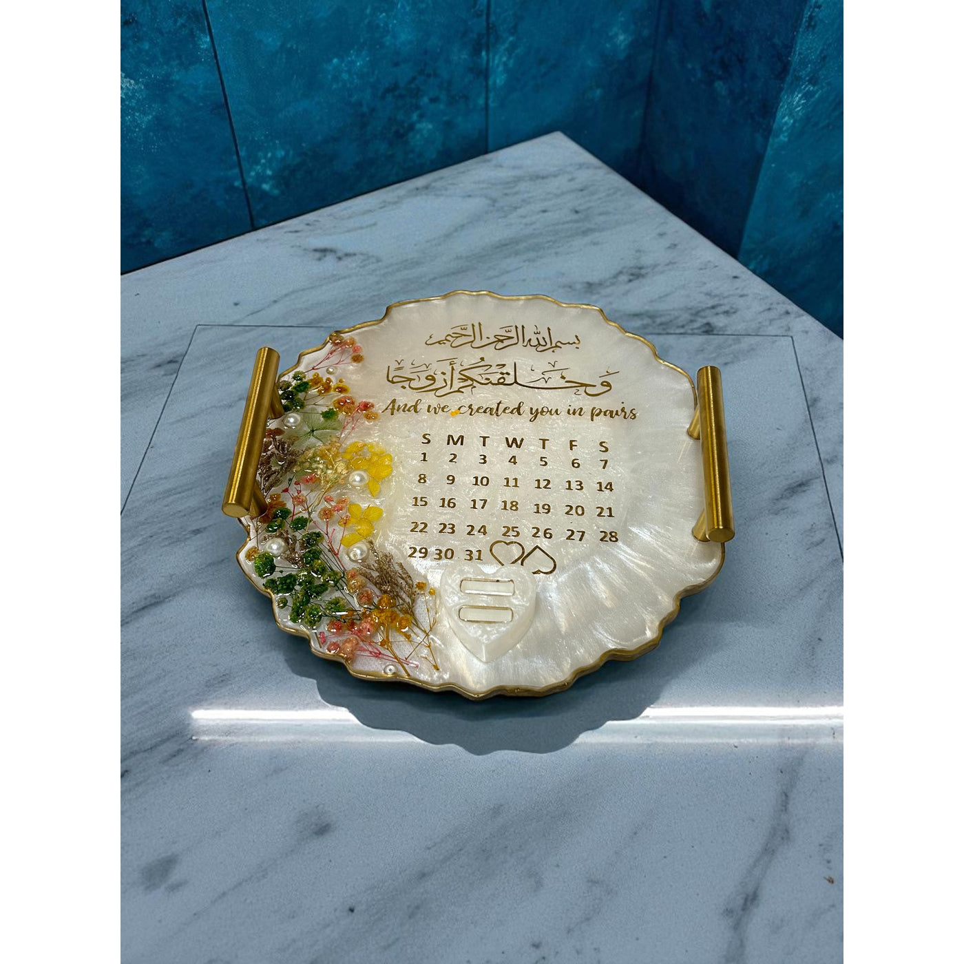 Personalized Resin Plaque | Nikah Tray | Wedding | Customizable | Memorial
